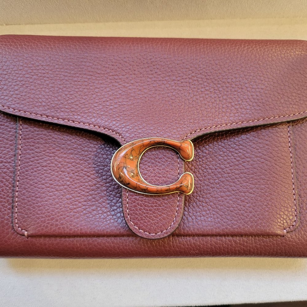 ❤️SOLD❤️ Coach Tabby Chain Clutch with Bead chain - Picture 4 of 16